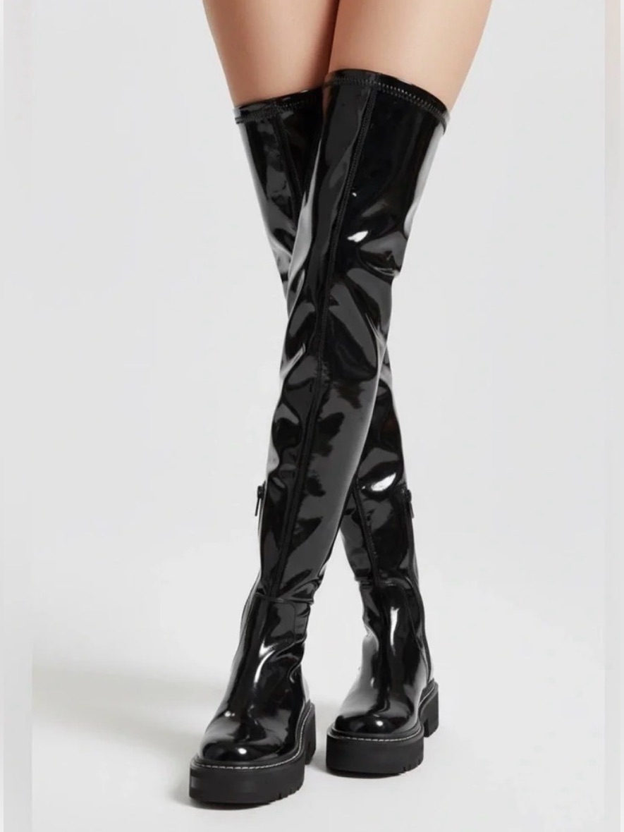 Sam Edelman- Women's Lydia Lug-Sole Over-The-Knee Boots Size 7
